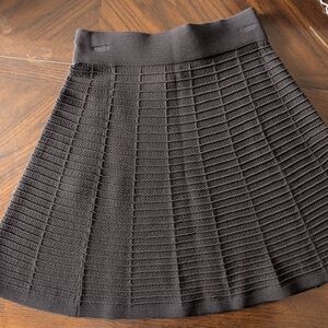 Elegant Black Knit Skirt